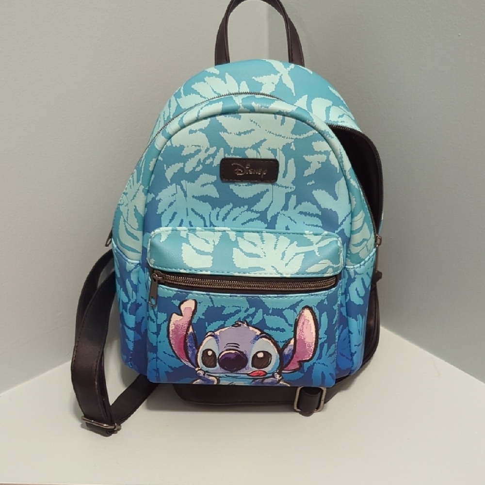 Loungefly Disney Stitch Peekaboo Mini Backpack - Tropical Blue Design